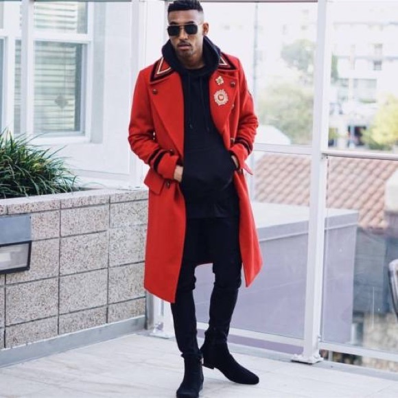 Zara | Jackets & Coats | Nwt Zara Man Red Long Military Wool Coat ...